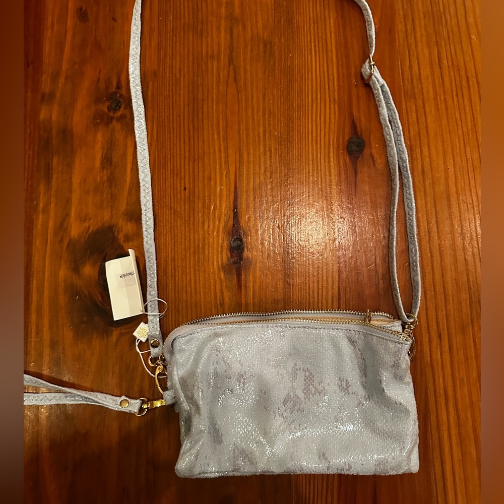Elegant Silver Crossbody Bag